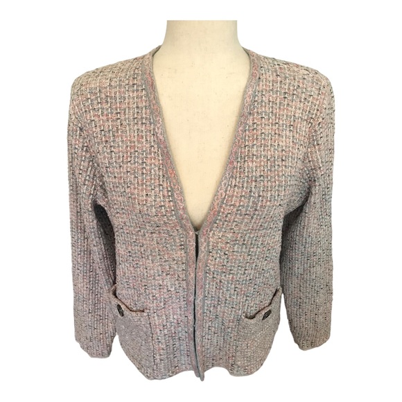 J. Jill Pink and Gray Cardigan - Picture 5 of 13